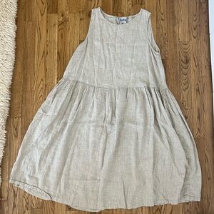 Yuvita | Drop Waist Dress in Oatmeal